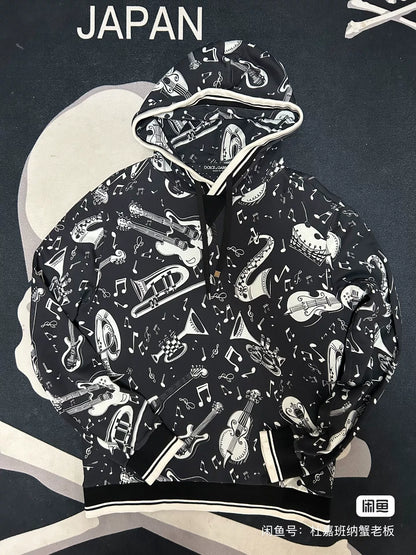 Dolce & Gabbana Music Print Hoodie