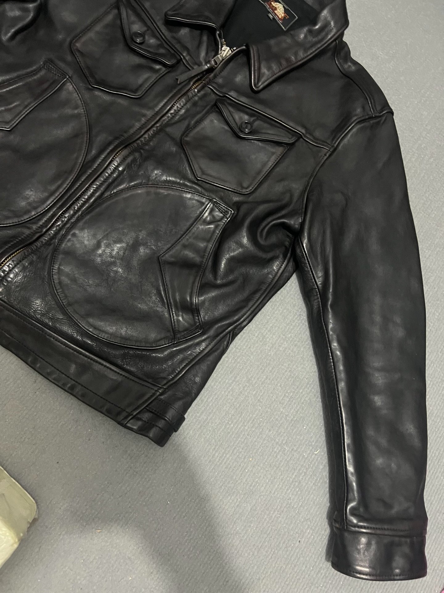 Men's Leather Jacket XXXL Size
