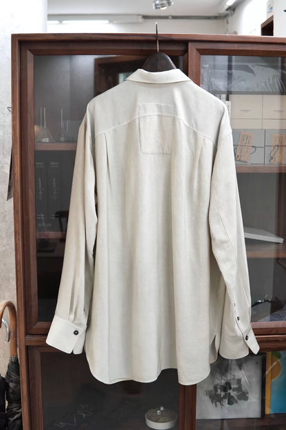 Ziggy Chen 24PF Silk Pleated Shirt