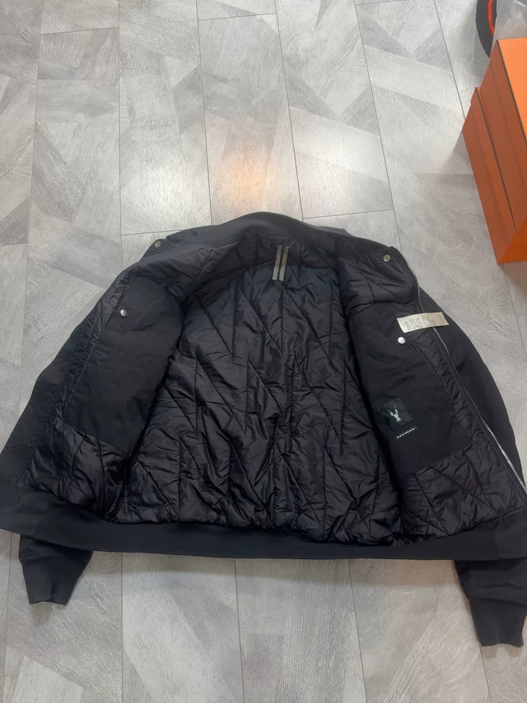 Rick Owens DRKSHDW Black MA1 Flight Jacket