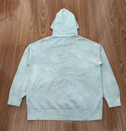 visvim jumbo hoodie uneven dye blue