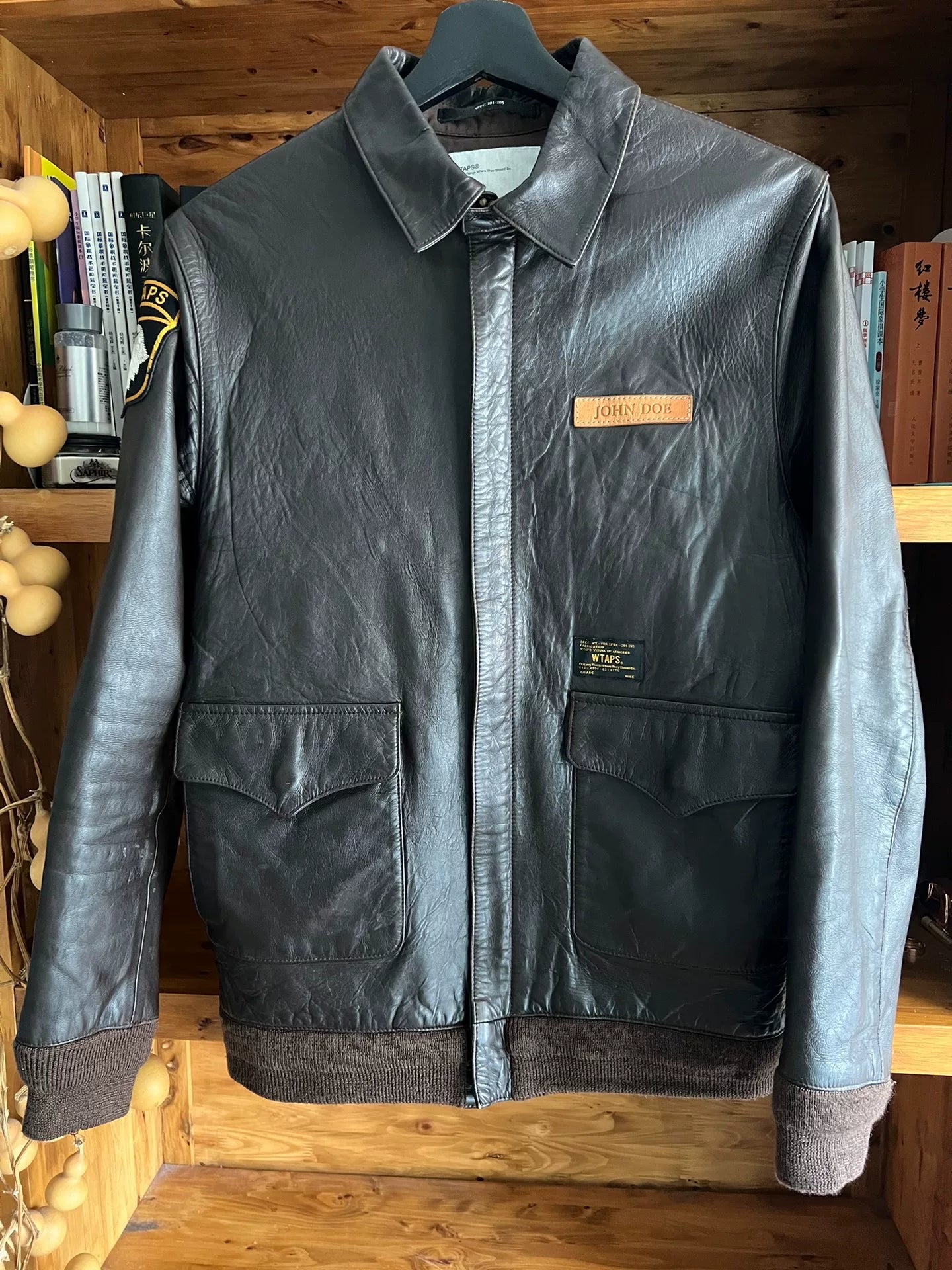 wtaps genuine early edition leather jacket