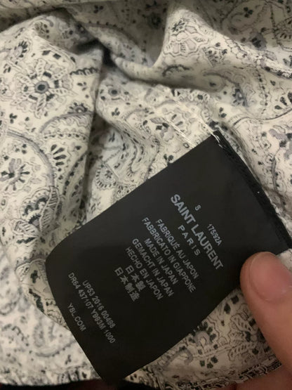 Saint Laurent Paisley Long-Sleeve Shirt