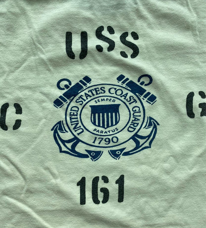 red and white coast guard short sleeve tee