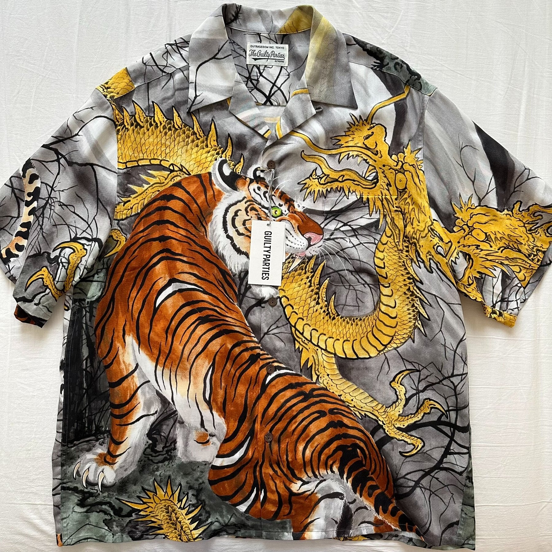 WACKO MARIA 22SS Dragon Tiger Hawaiian Shirt