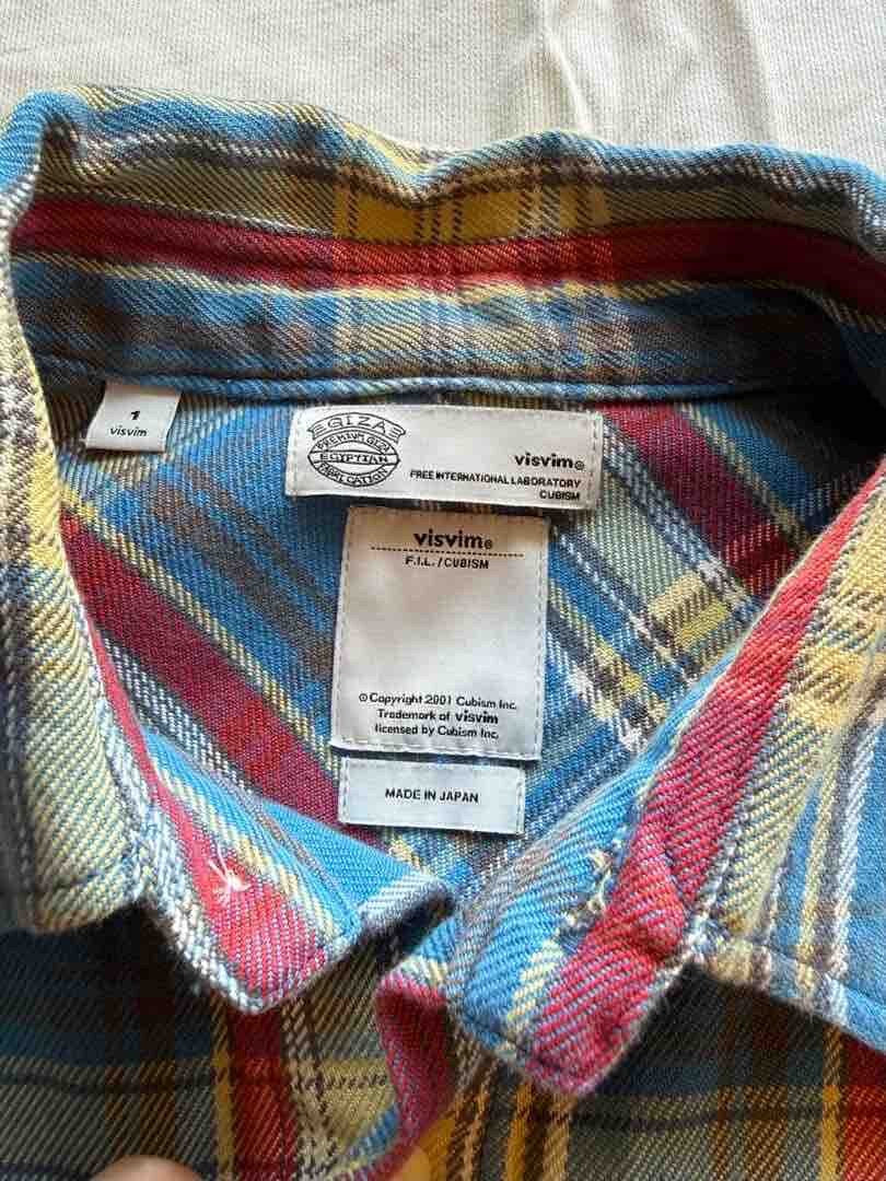 visvim plaid shirt size S