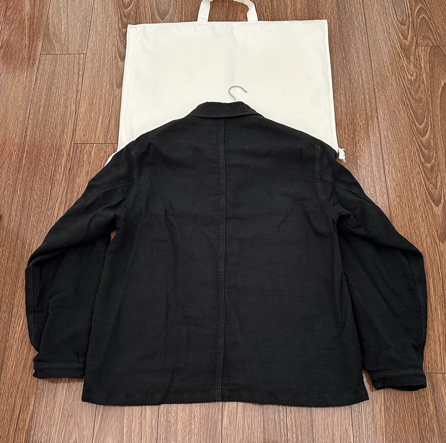 visvim travail coverall moleskin jacket black
