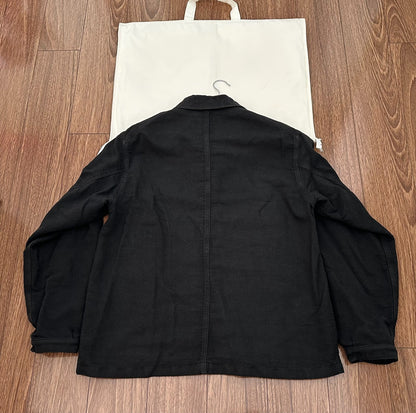 visvim travail coverall moleskin jacket black