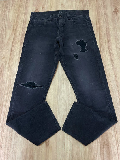 denim by vanquish casual distressed pants