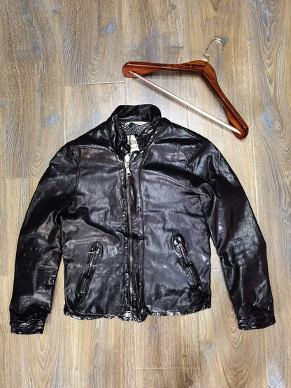 Giorgio Brato Leather Jacket Size 48