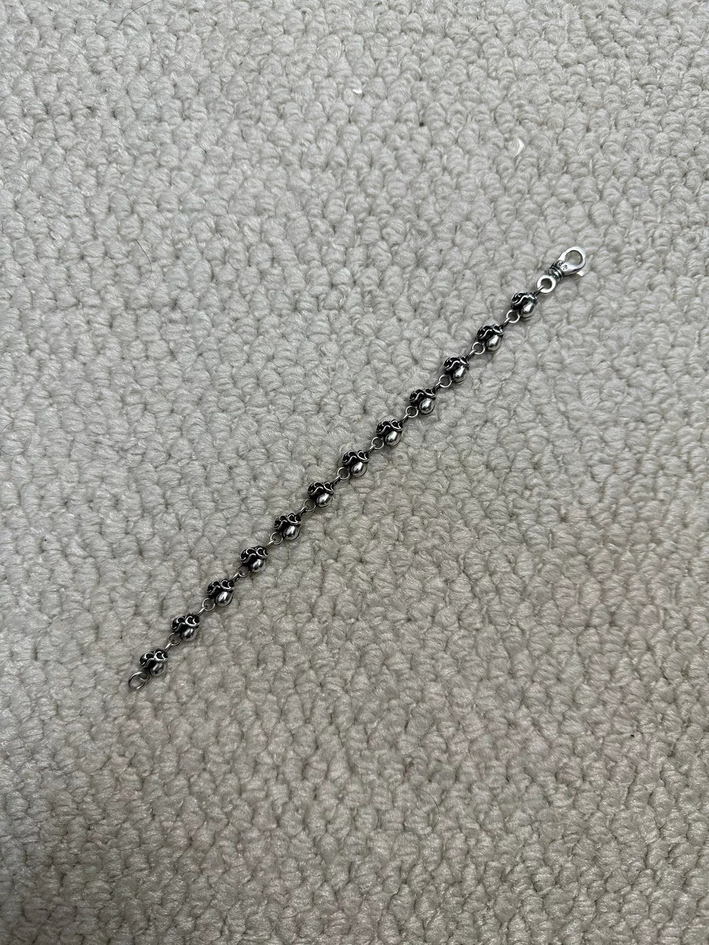 Chrome Hearts Lobster Clasp Vine Heart Bracelet
