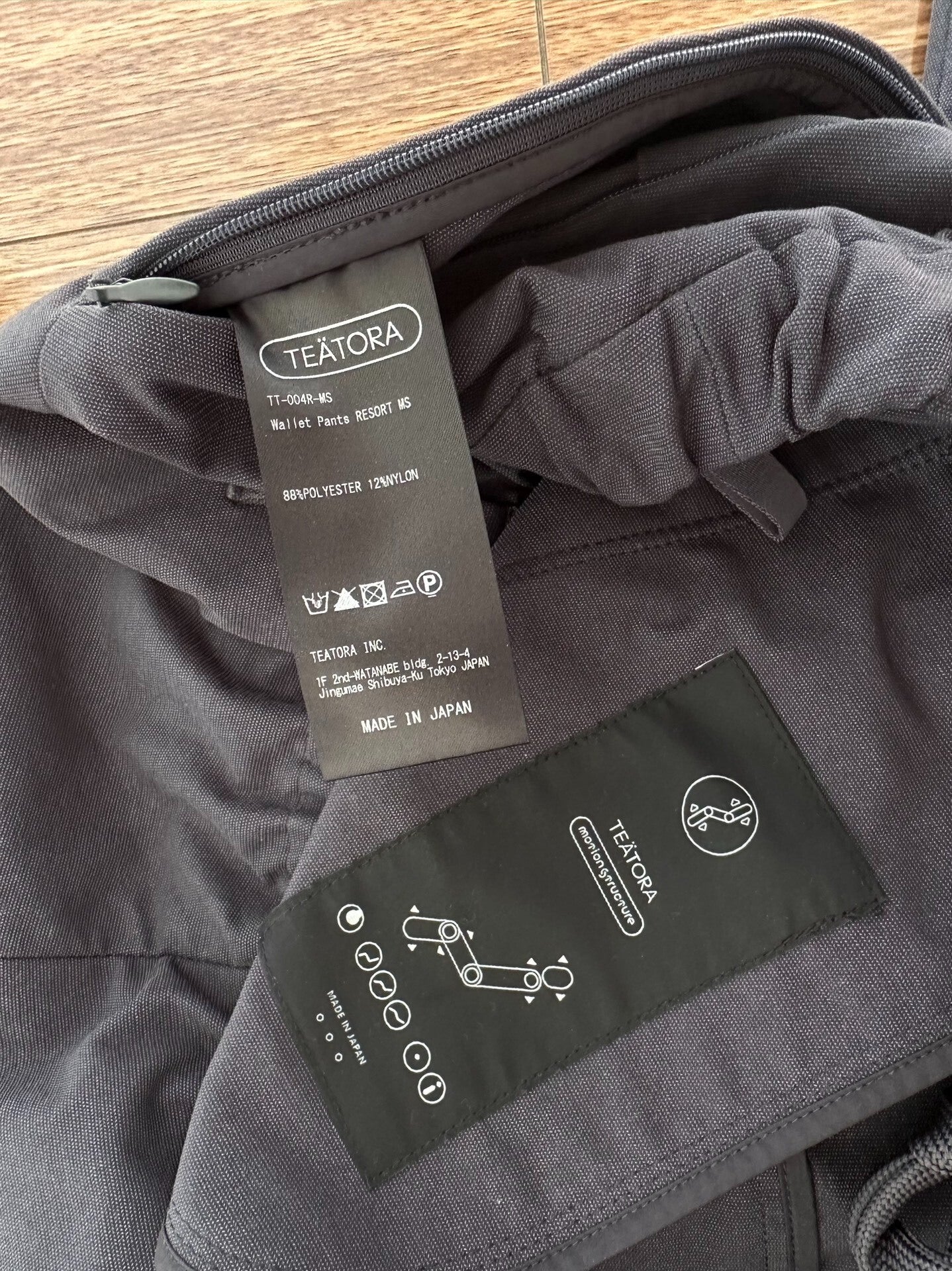 TEATORA Wallet Pants in Black Color