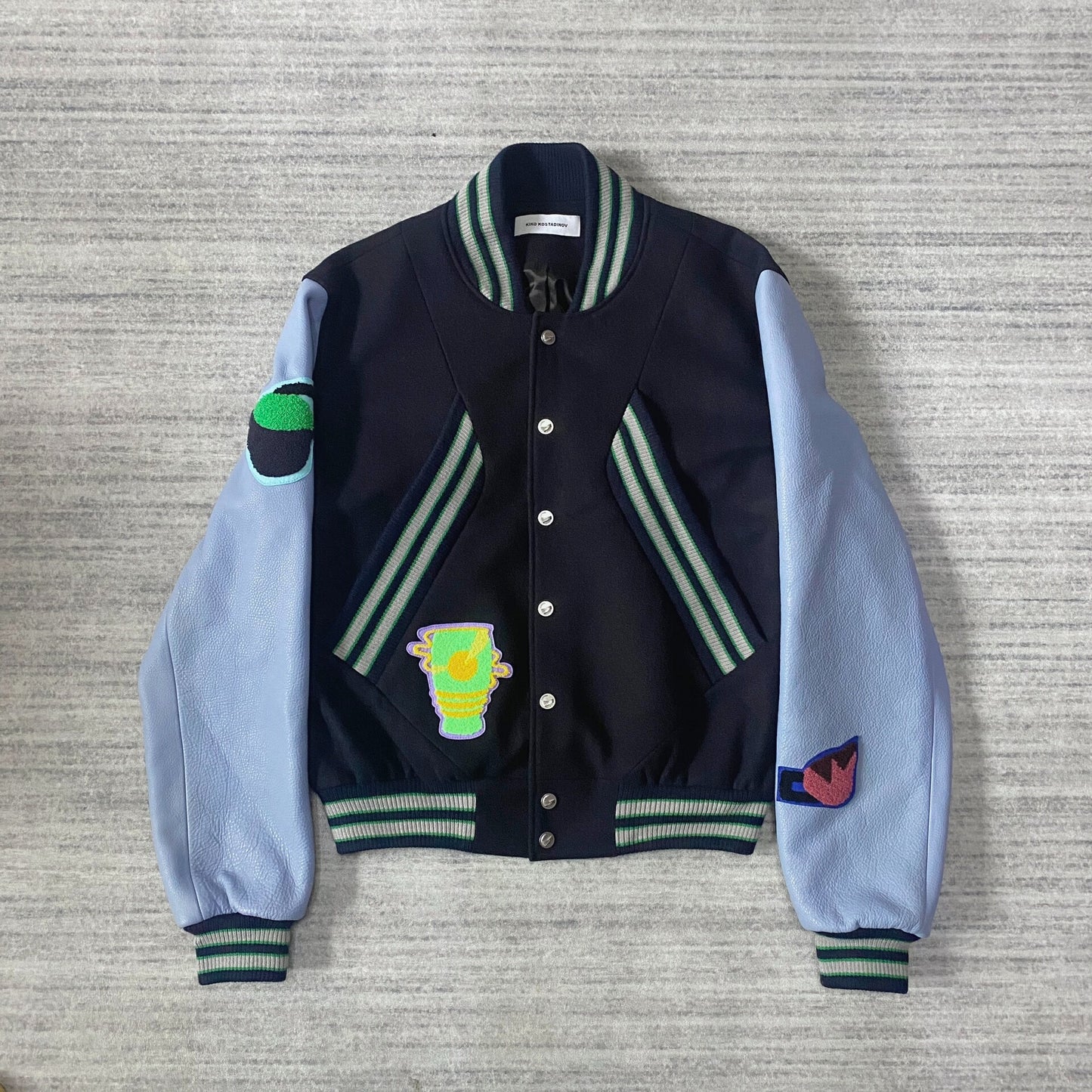 Kiko Kostadinov Black Varsity Jacket for Rent