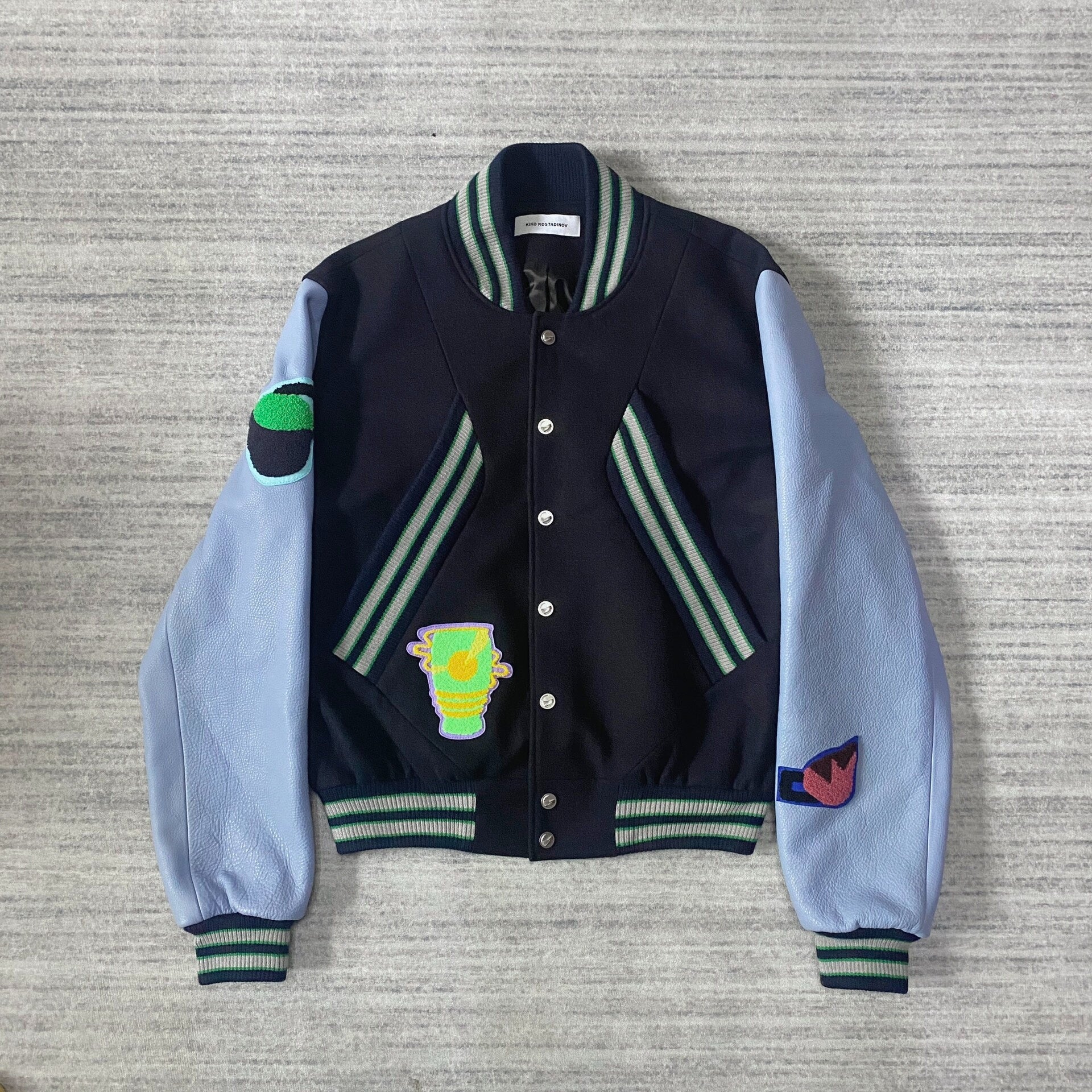 Kiko Kostadinov Black Varsity Jacket for Rent