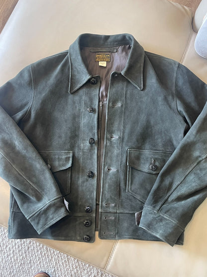 RRL Ralph Lauren Suede Leather Pilot Jacket