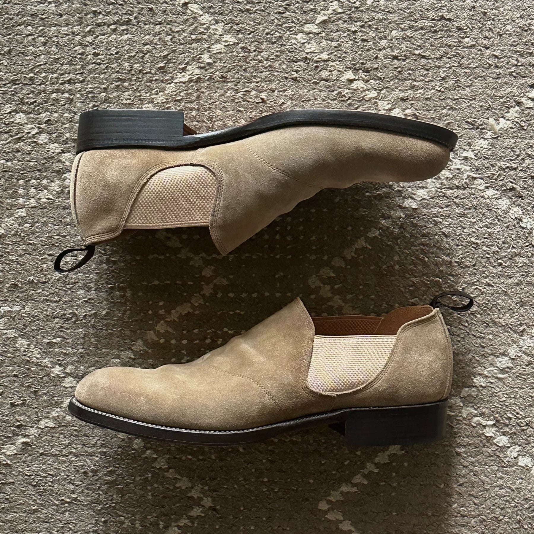 Old Joe Side-Gore Leather Sandals