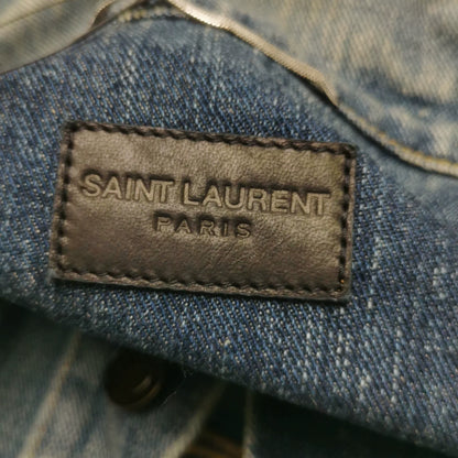 Saint Laurent Shark Embroidery Denim Jacket