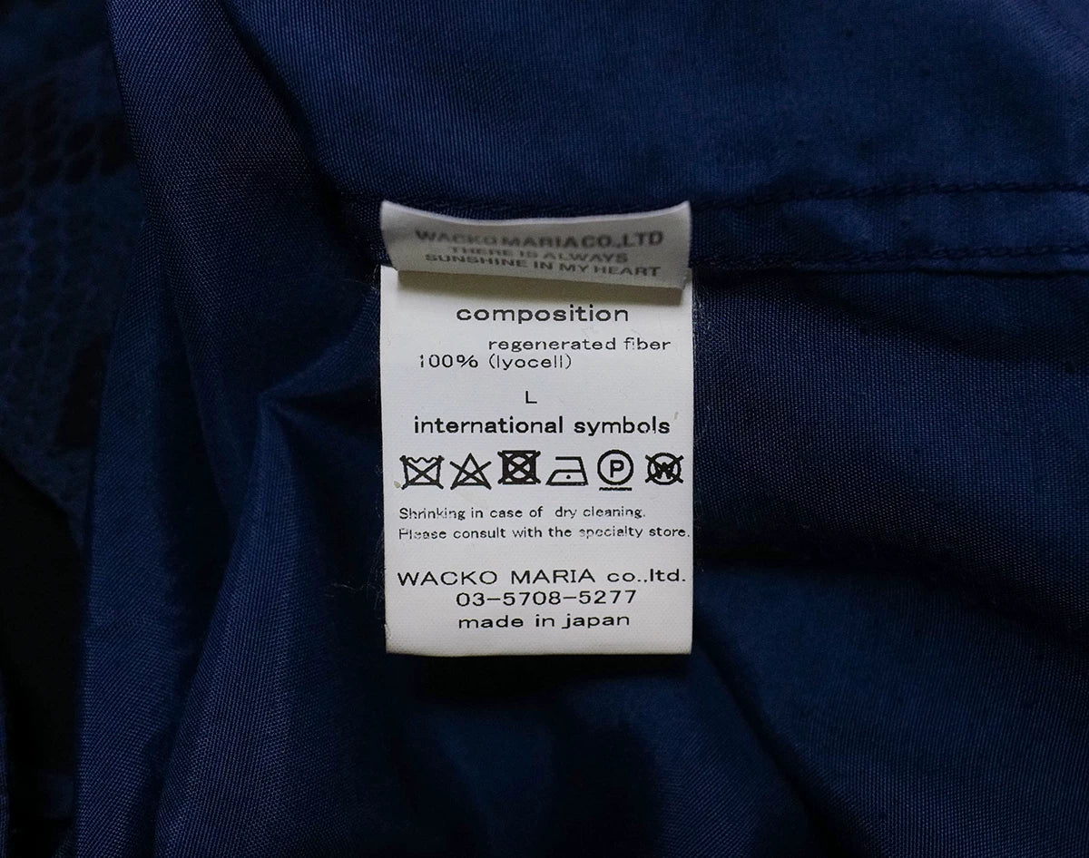 wacko maria short sleeve snake pattern shirt