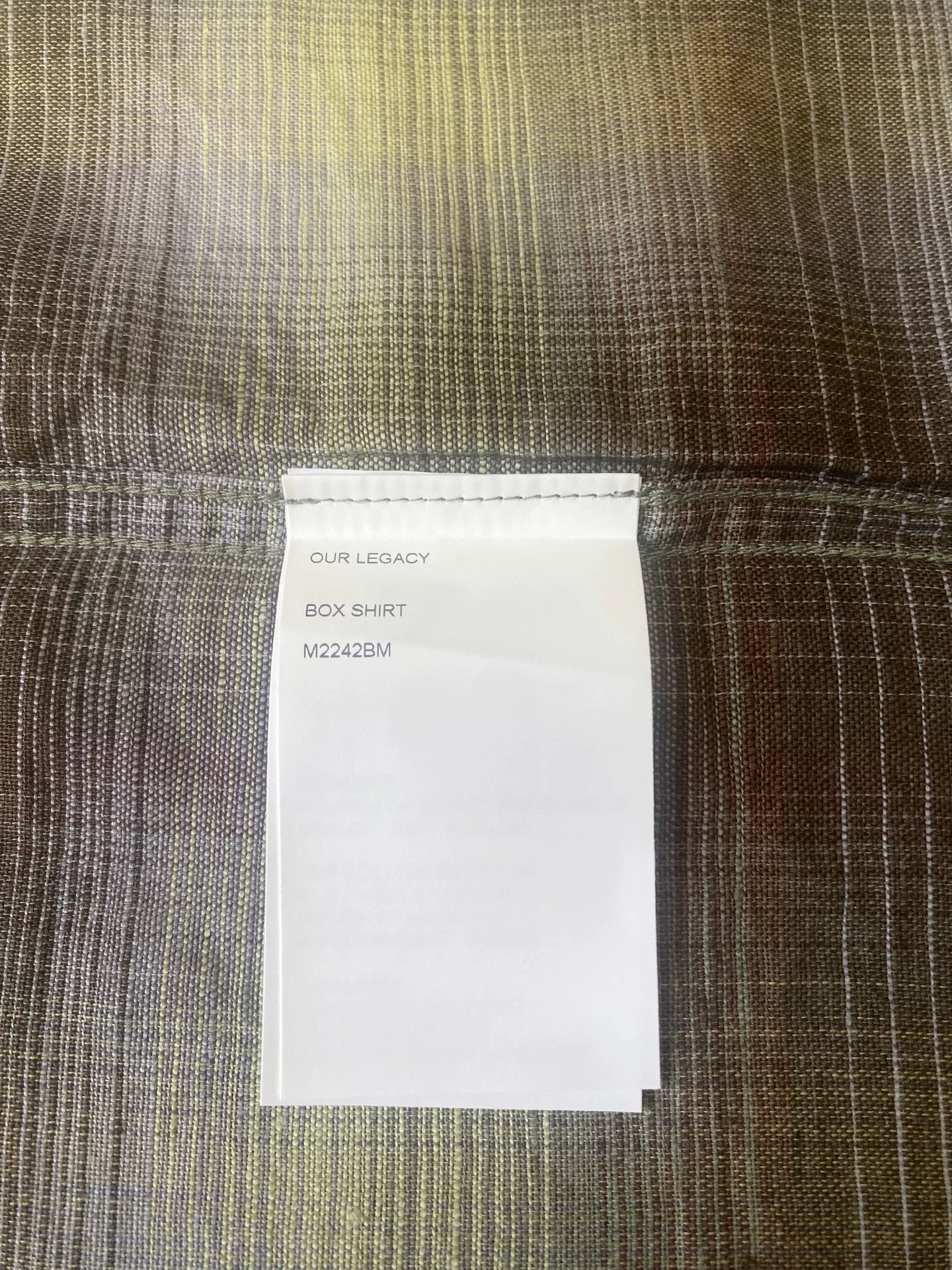 Our Legacy Murky Static Checkered Shirt