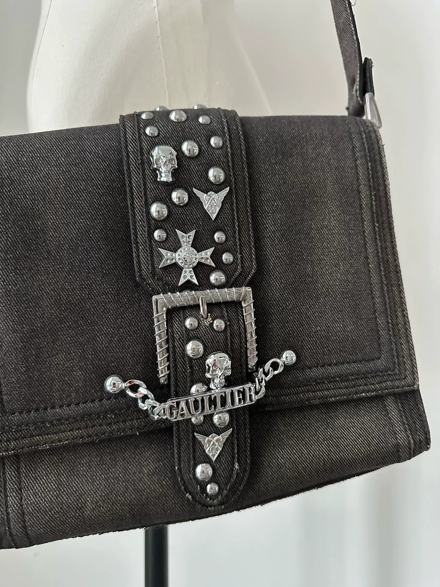 Jean Paul Gaultier Vintage Buckle Shoulder Bag