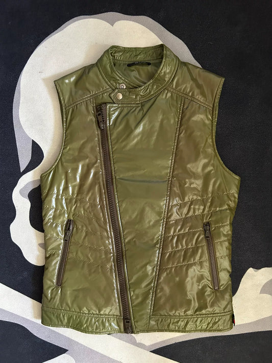 Gucci Olive Green Sleeveless Jacket