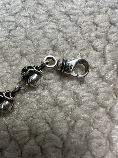 Chrome Hearts Lobster Clasp Vine Heart Bracelet