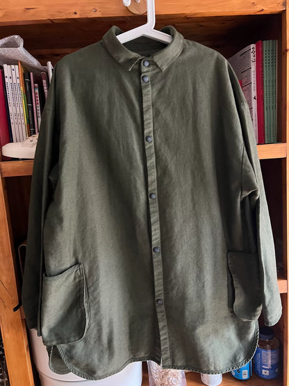 porter classic moleskin olive green work coat