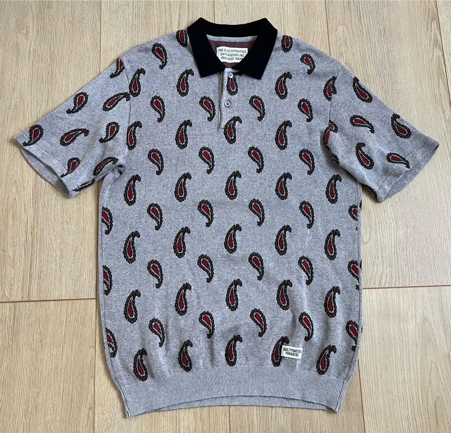 WACKO MARIA 21SS Leopard Knit Polo