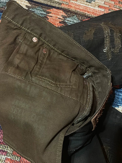 RRL 2016 Vintage Distressed Patch Pants