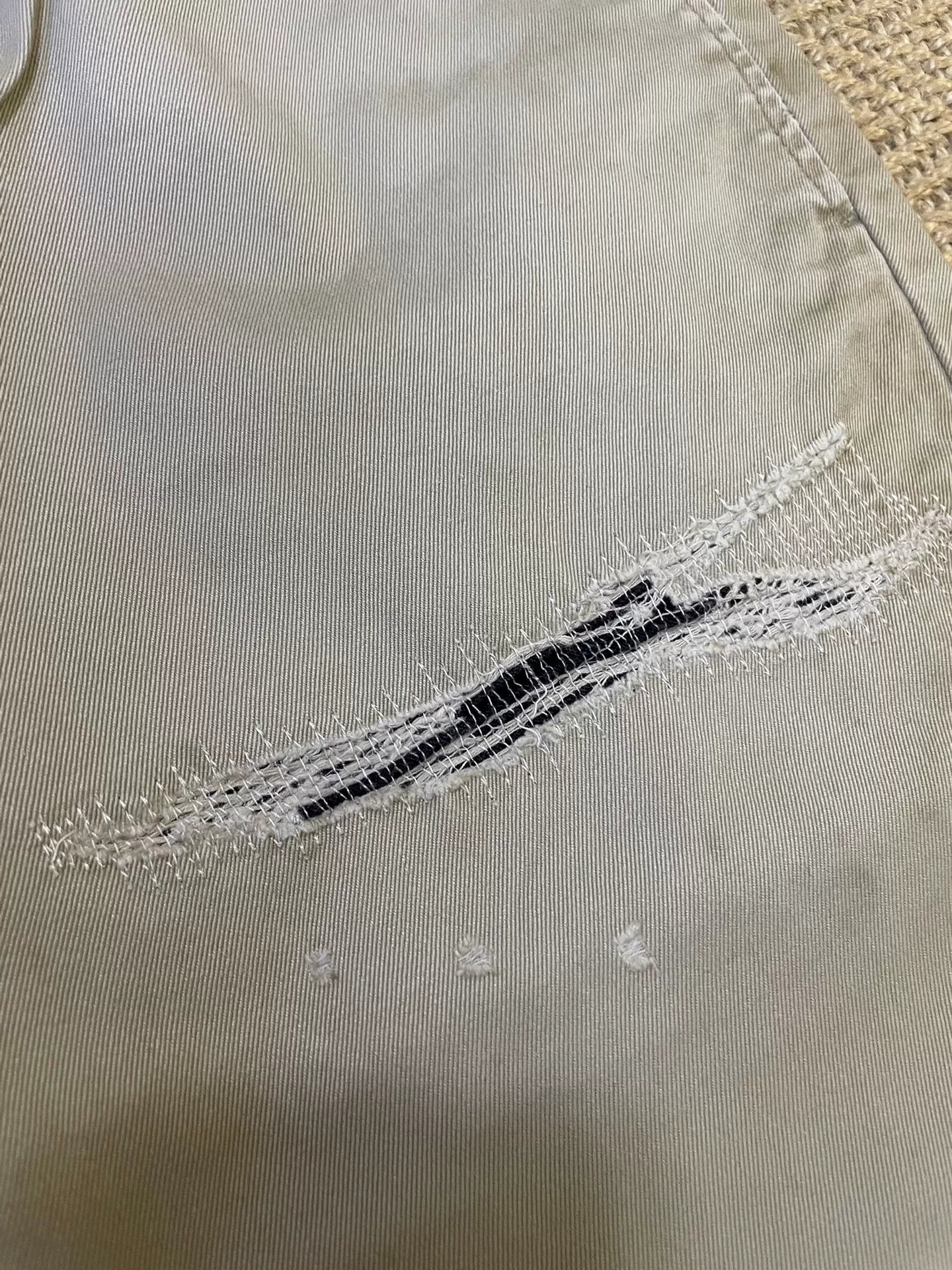 Vanquish & Fragment Distressed Lightning Pants