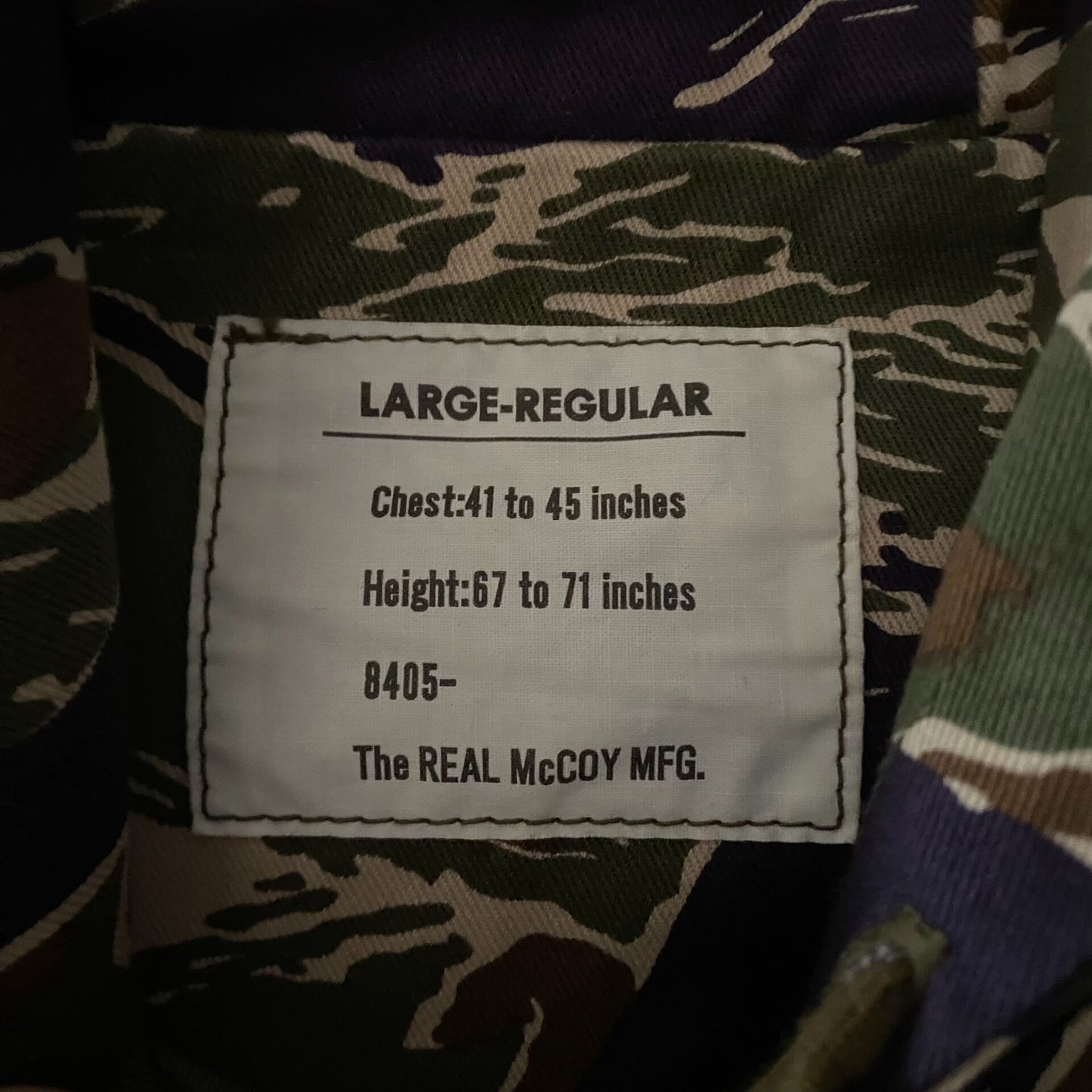 The Real McCoy's Tiger Camouflage Jacket