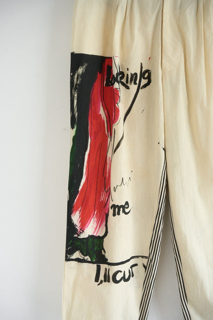 Yohji Yamamoto 17SS Hand-Painted Trousers