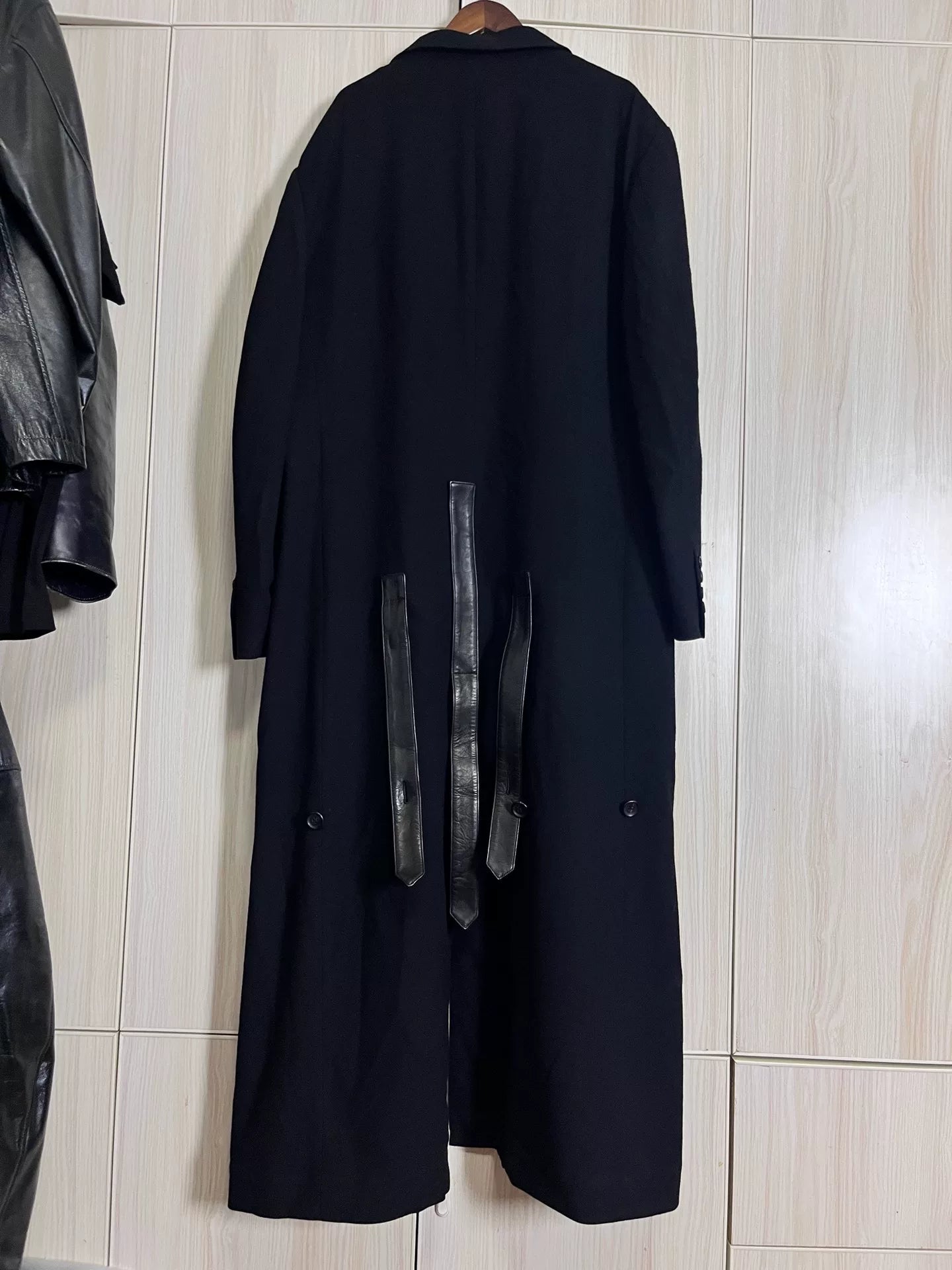 Yohji Yamamoto Black Striped Coat