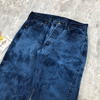 Freewheelers Blue Dyed Vintage Denim Pants