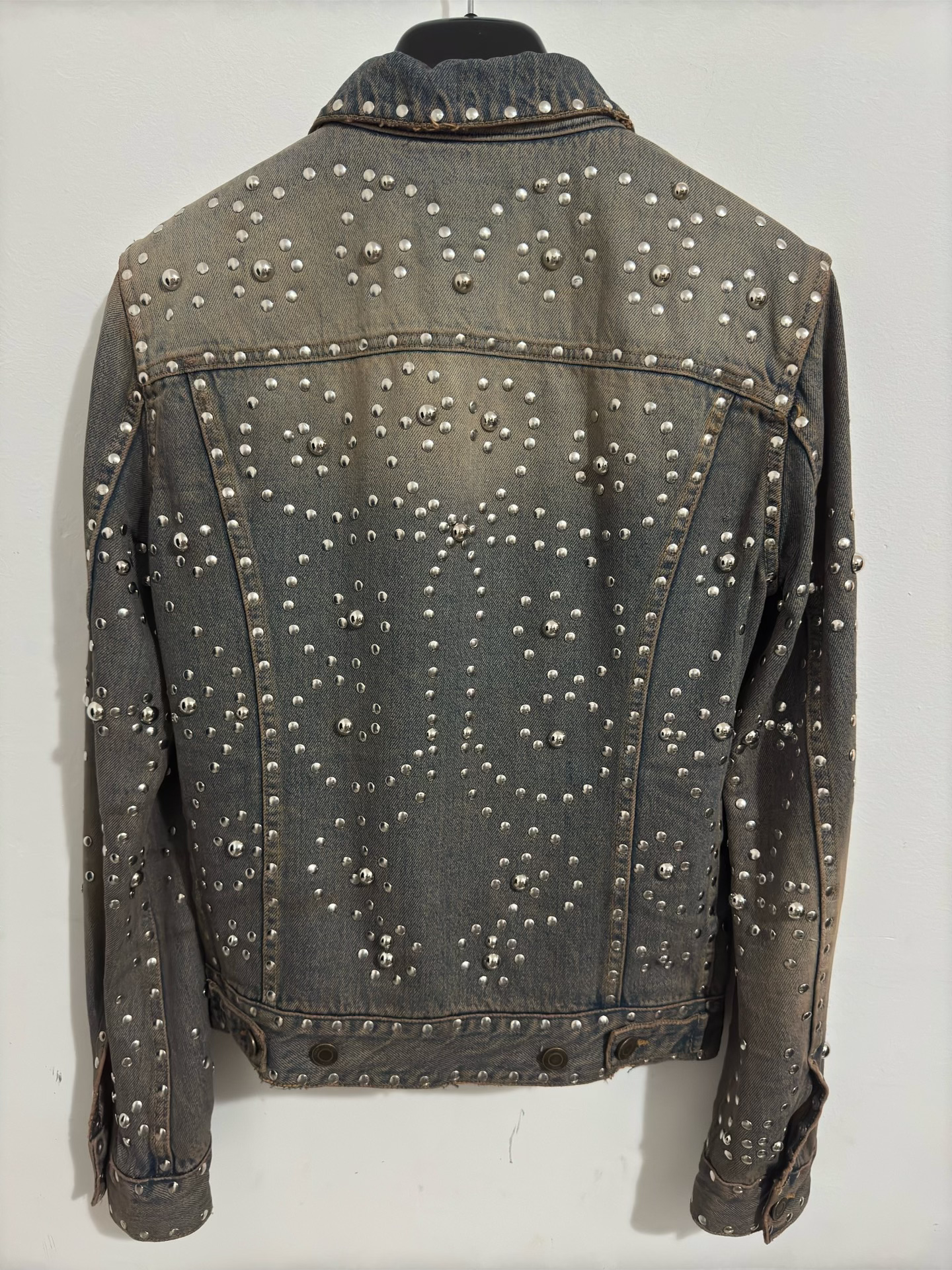 Saint Laurent Denim Jacket with Studs