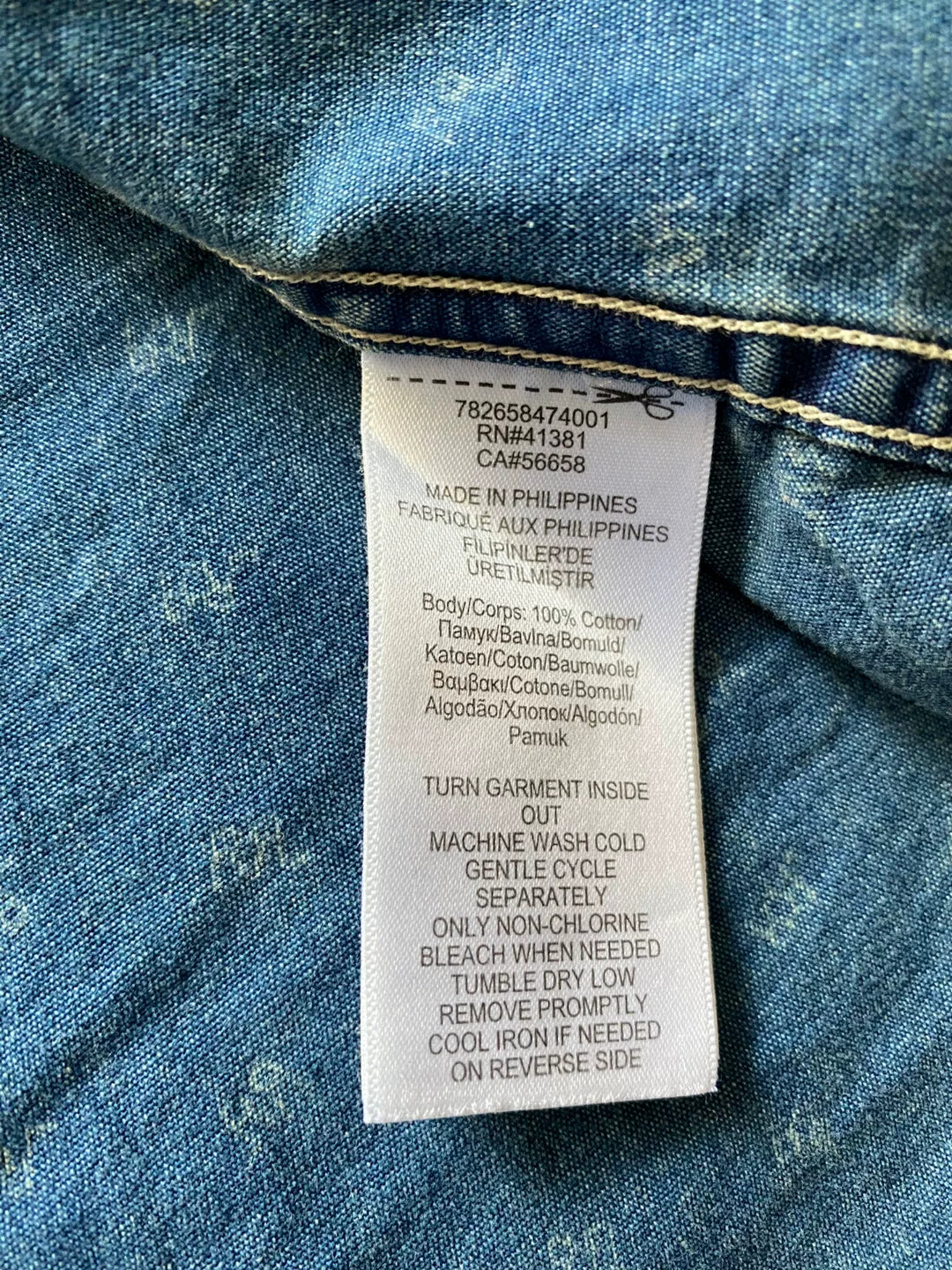 RRL Blue Dye Long Sleeve Shirt