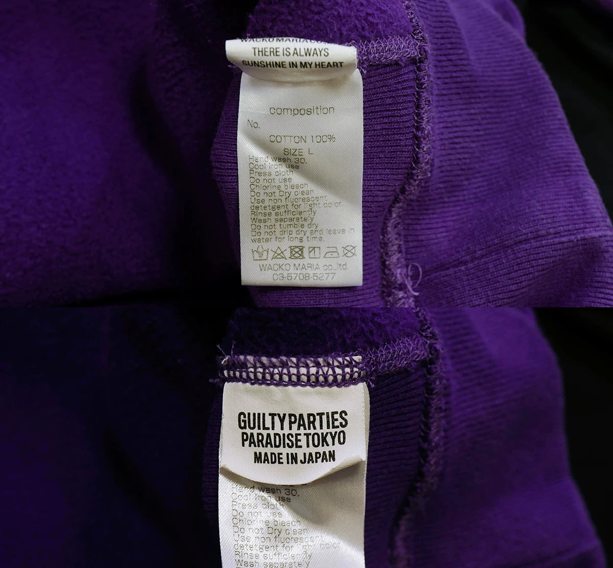 wacko maria heavy weight hooded sweatshirt