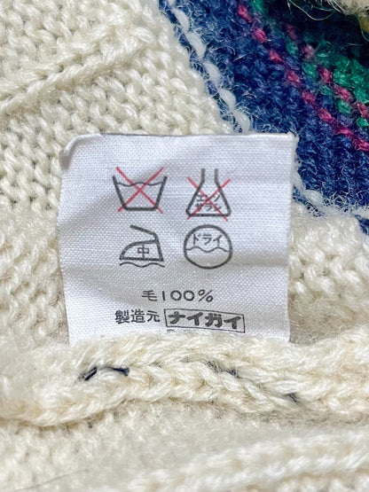 Polo Ralph Lauren Cream Striped V-neck Sweater