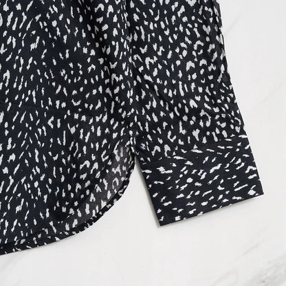 Saint Laurent Polka Dot Long-Sleeve Shirt