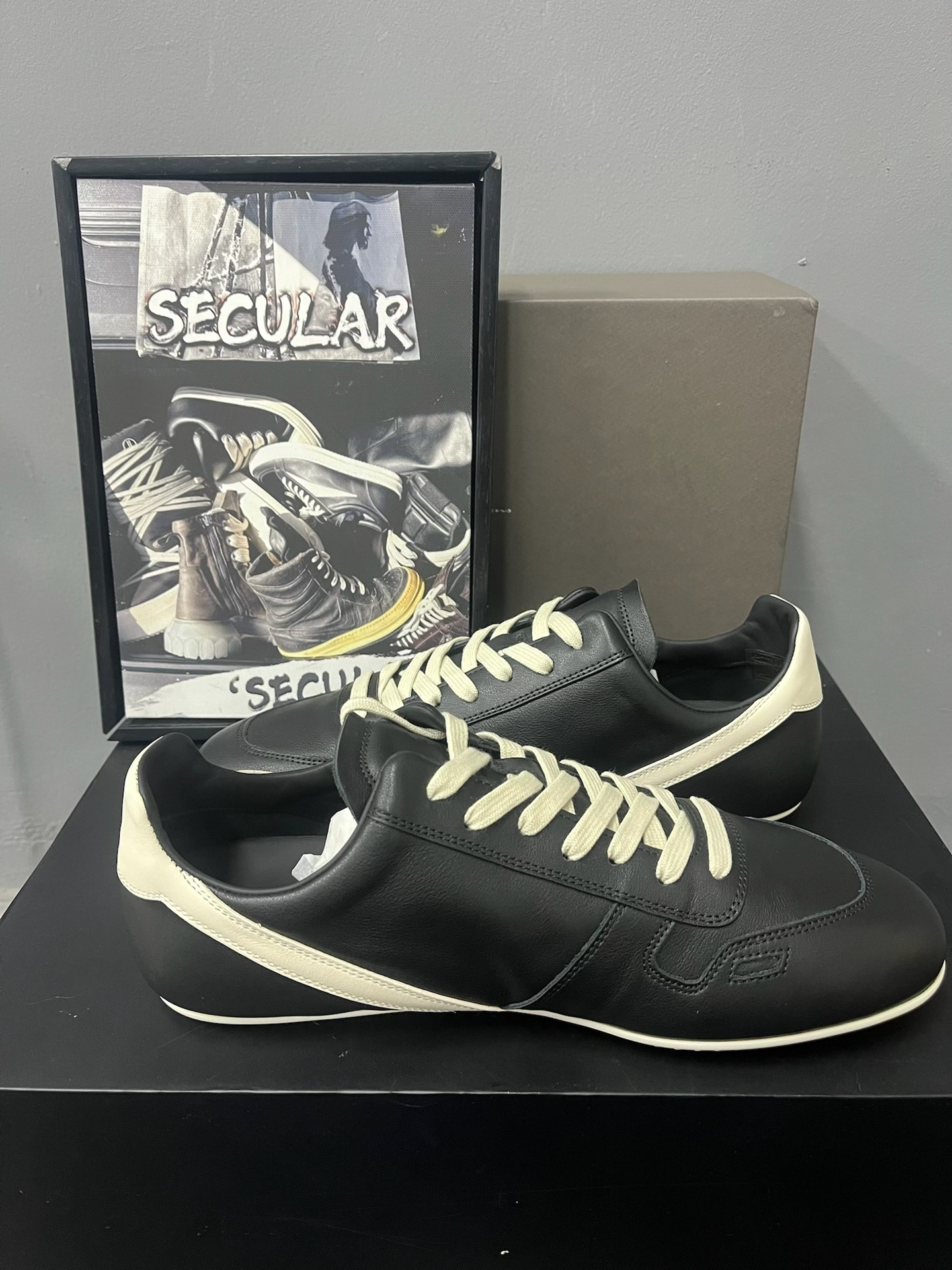 Rick Owens 25FW Black Casual Trainers