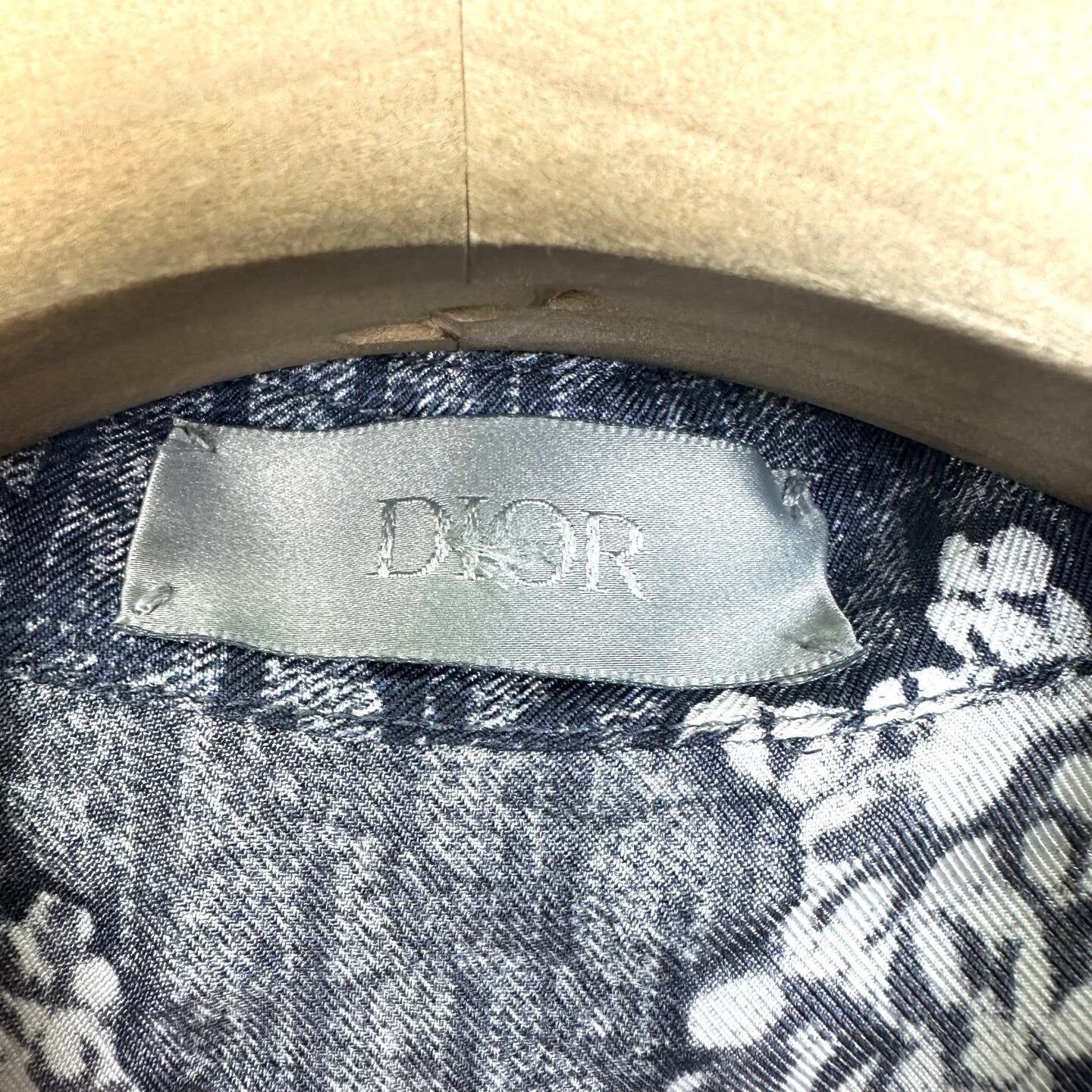 DIOR x Denim Tears Silk Monogram Oversized Shirt