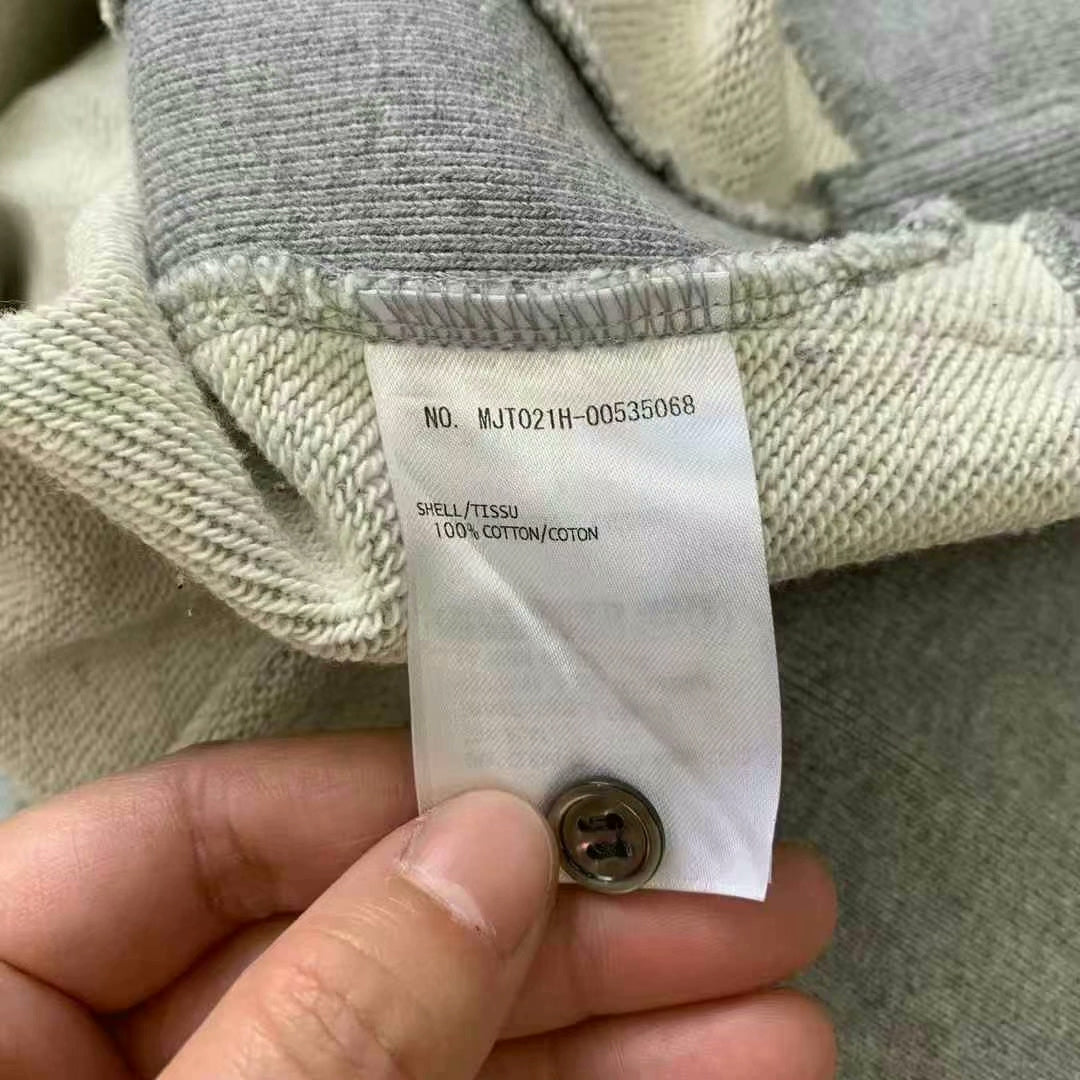 throm browne gray four-stripe sweatshirt size 4