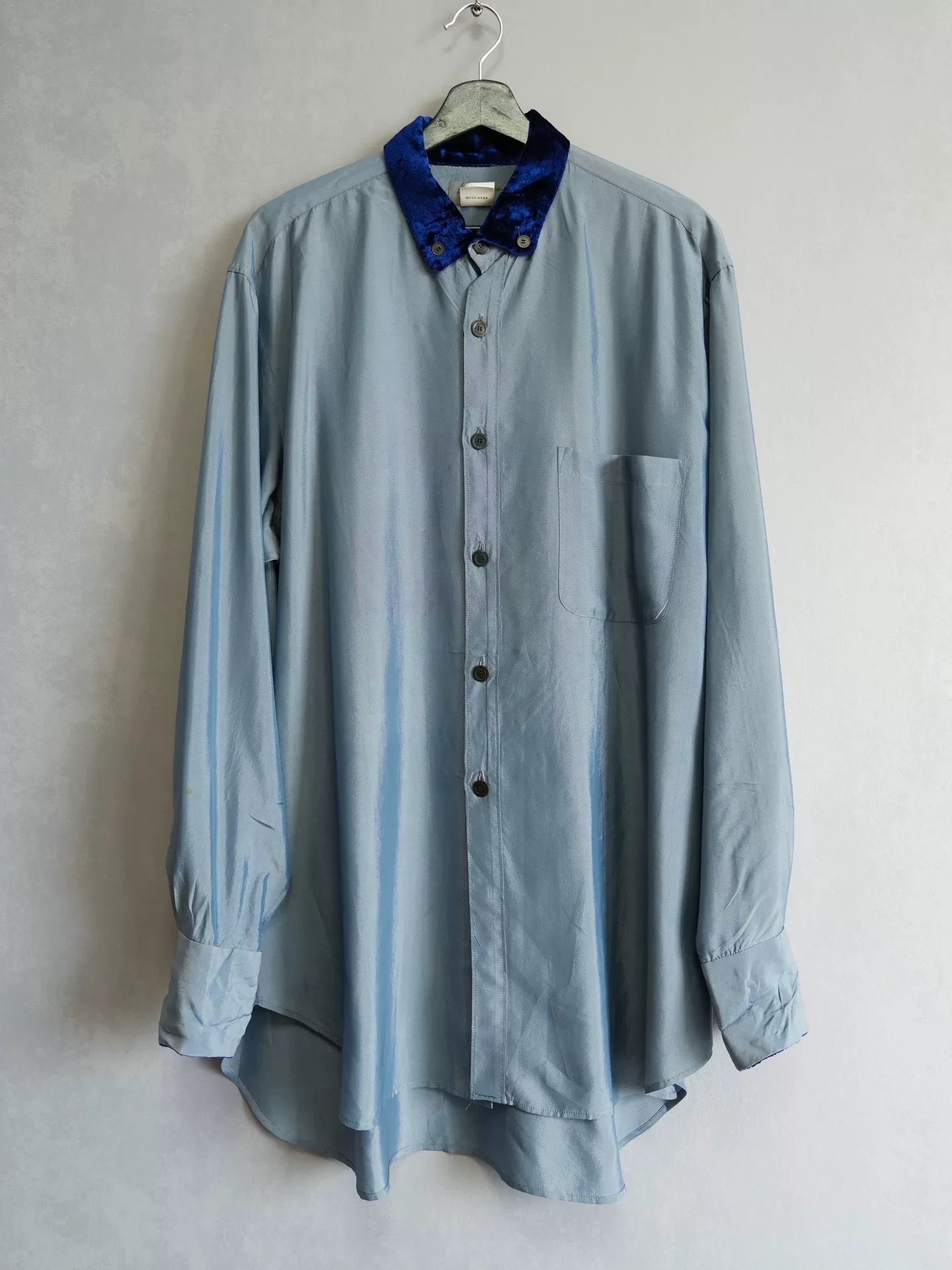 Yohji Yamamoto Velvet-Collar Shirt