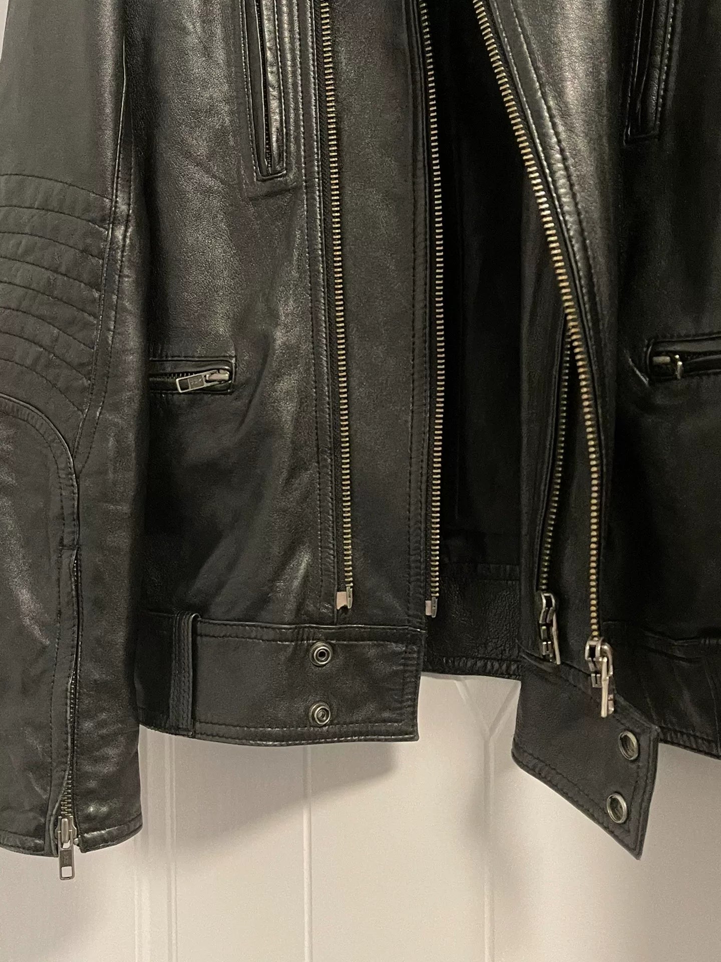 jean paul gaultier leather biker jacket