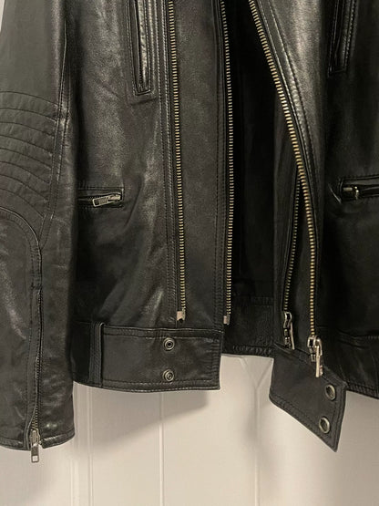 jean paul gaultier leather biker jacket
