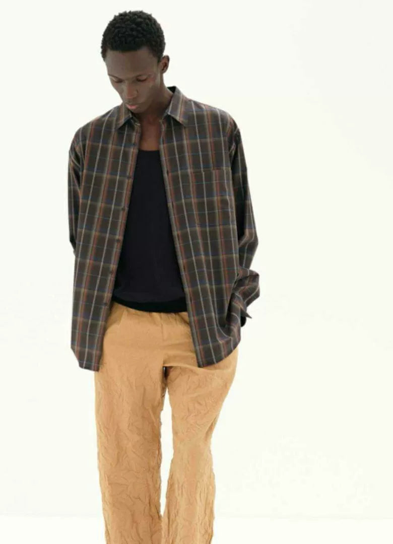 Auralee 24SS Super Light Wool Check Shirt