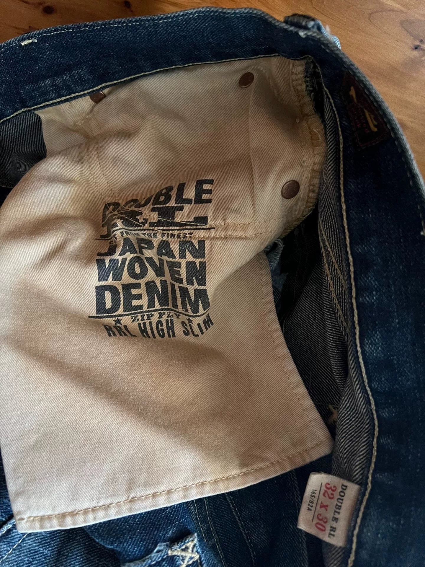 RRL Double RL Distressed Denim Jeans