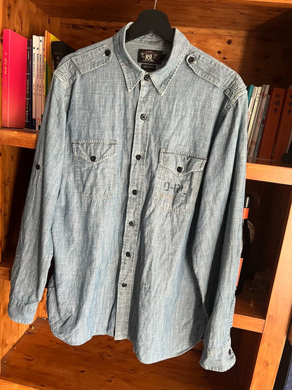 RRL Double RL Vintage Military Denim Shirt