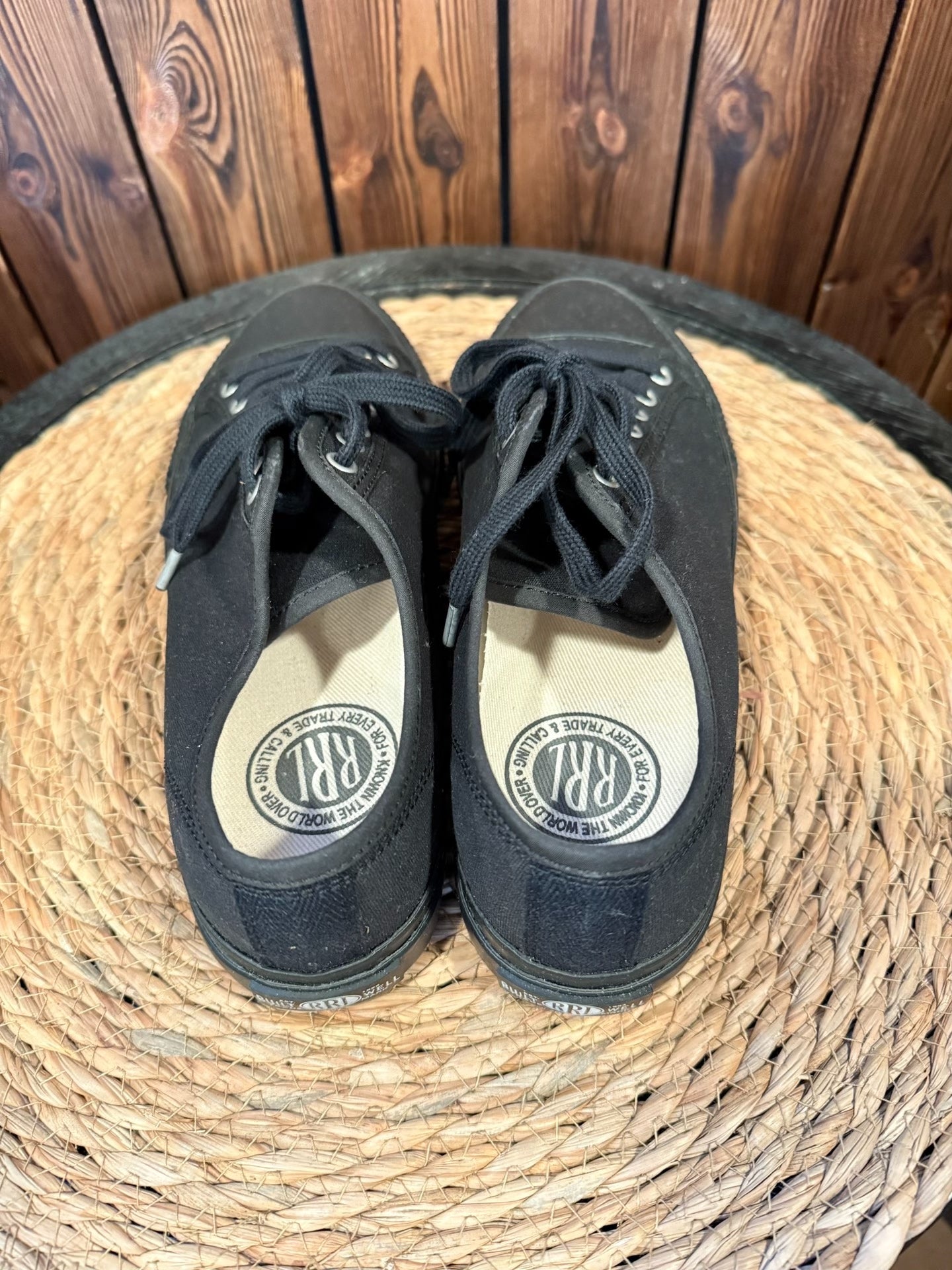 RRL Black Sailer Sneaker