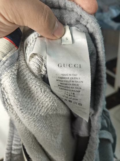 Gucci Striped Sweatpants with Embroidery